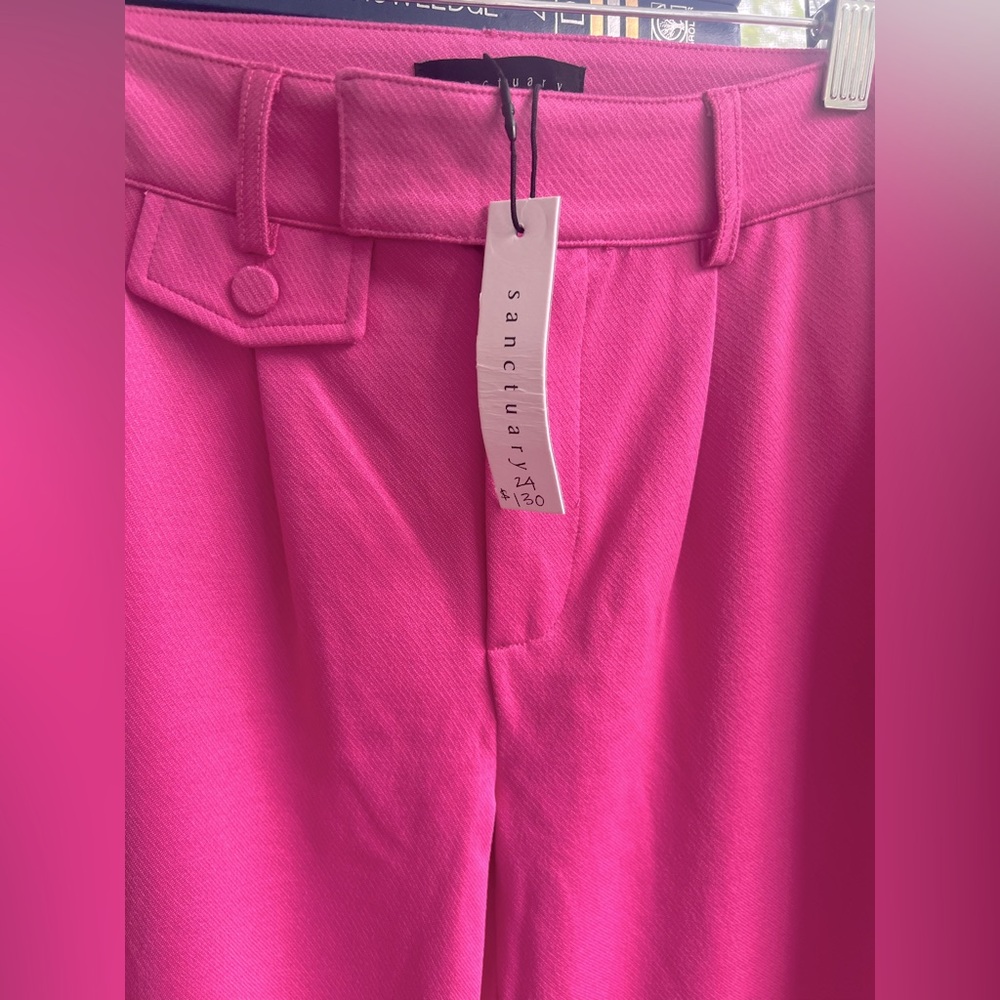 Anthropologie Sanctuary High Waist Wide leg Colorful. Bold Trouser Pant Feminine - Picture 3 of 10